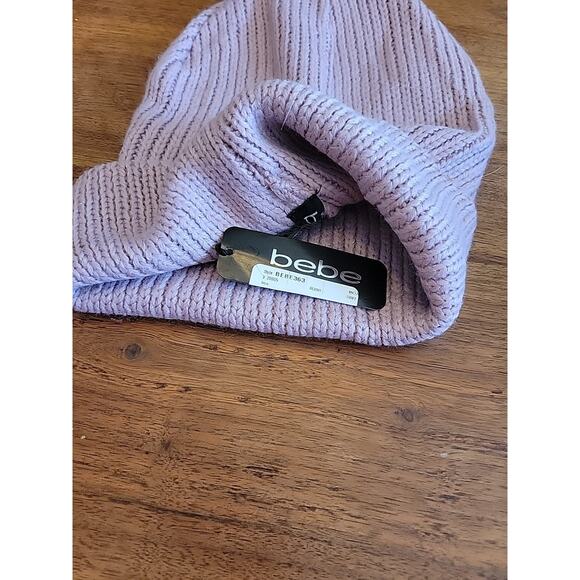 bebe Beanie Hat Pink with Rhinestones & Bling NWT - Picture 6 of 6
